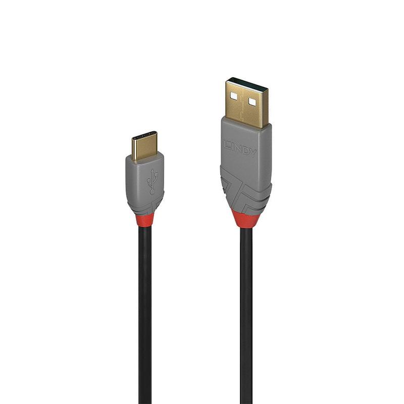 Lindy 3m USB 2.0 Type A to C Cable, Anthra Line | 36888