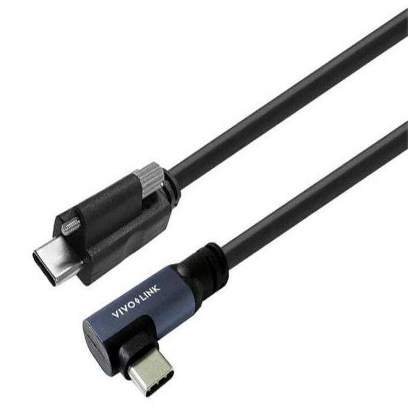 Vivolink 5m USB-C to USB-C Angled Cable with Lock Screw | PROUSBCMMS5A