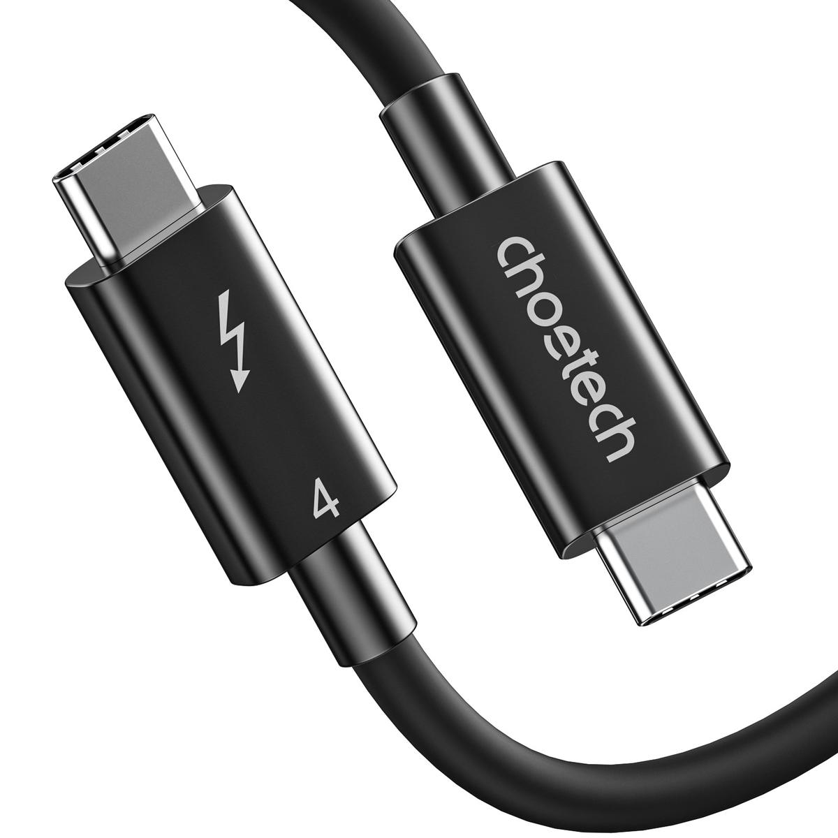 Thunderbolt 4 Cable 40Gbps Data & 100W PD, 2.6ft Length
