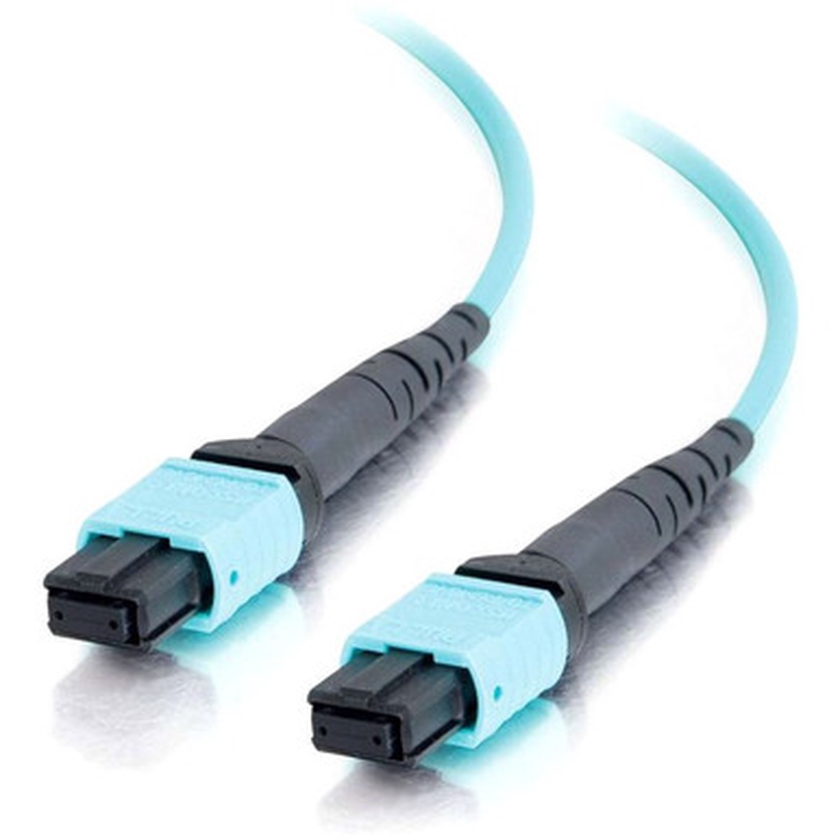 C2G 10m MPO Fiber Array Cable Method A OM4 Riser Rated (OFNR) - Aqua - 33ft - 31305