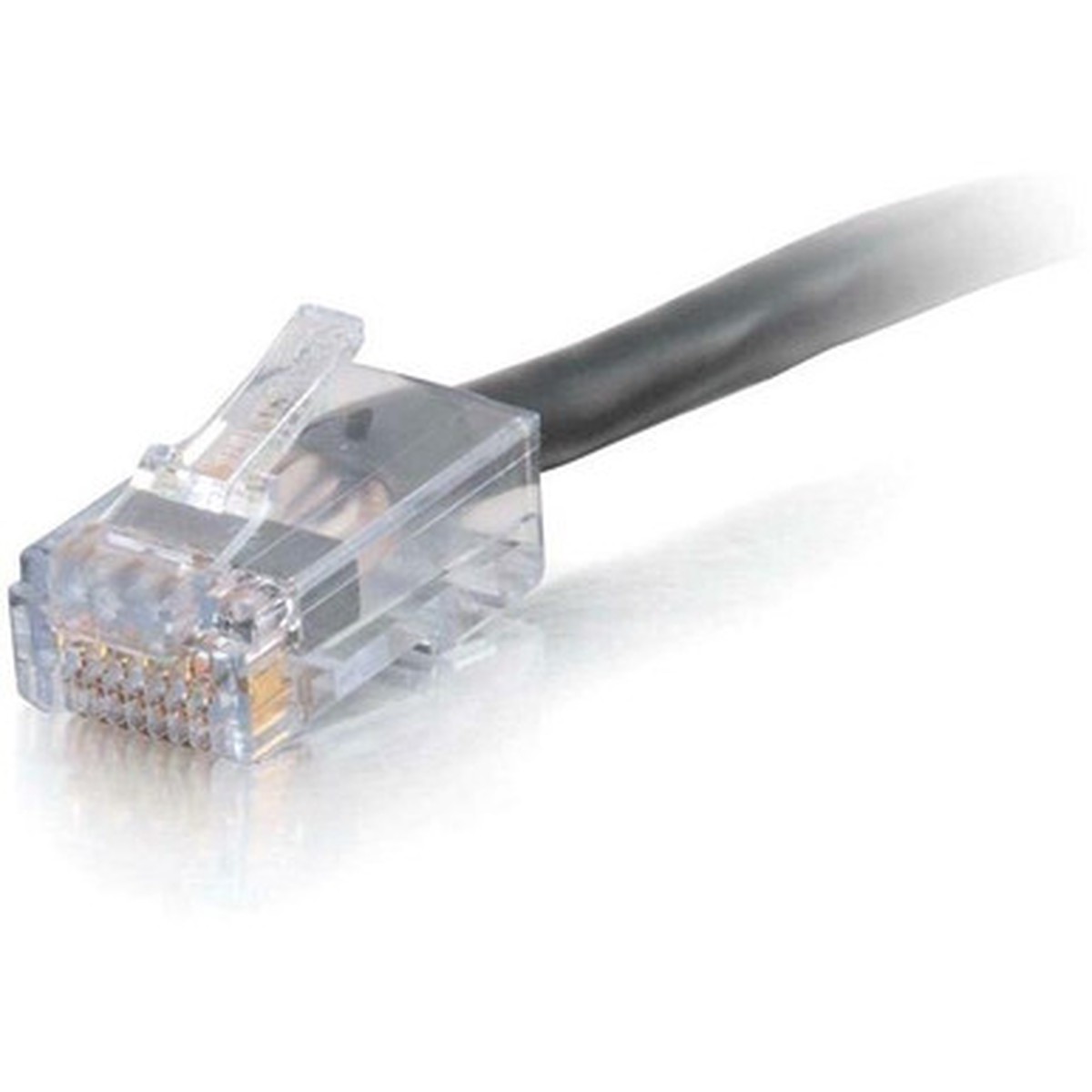C2G-75ft Cat6 Non-Booted Network Patch Cable (Plenum-Rated) - Black - 15302