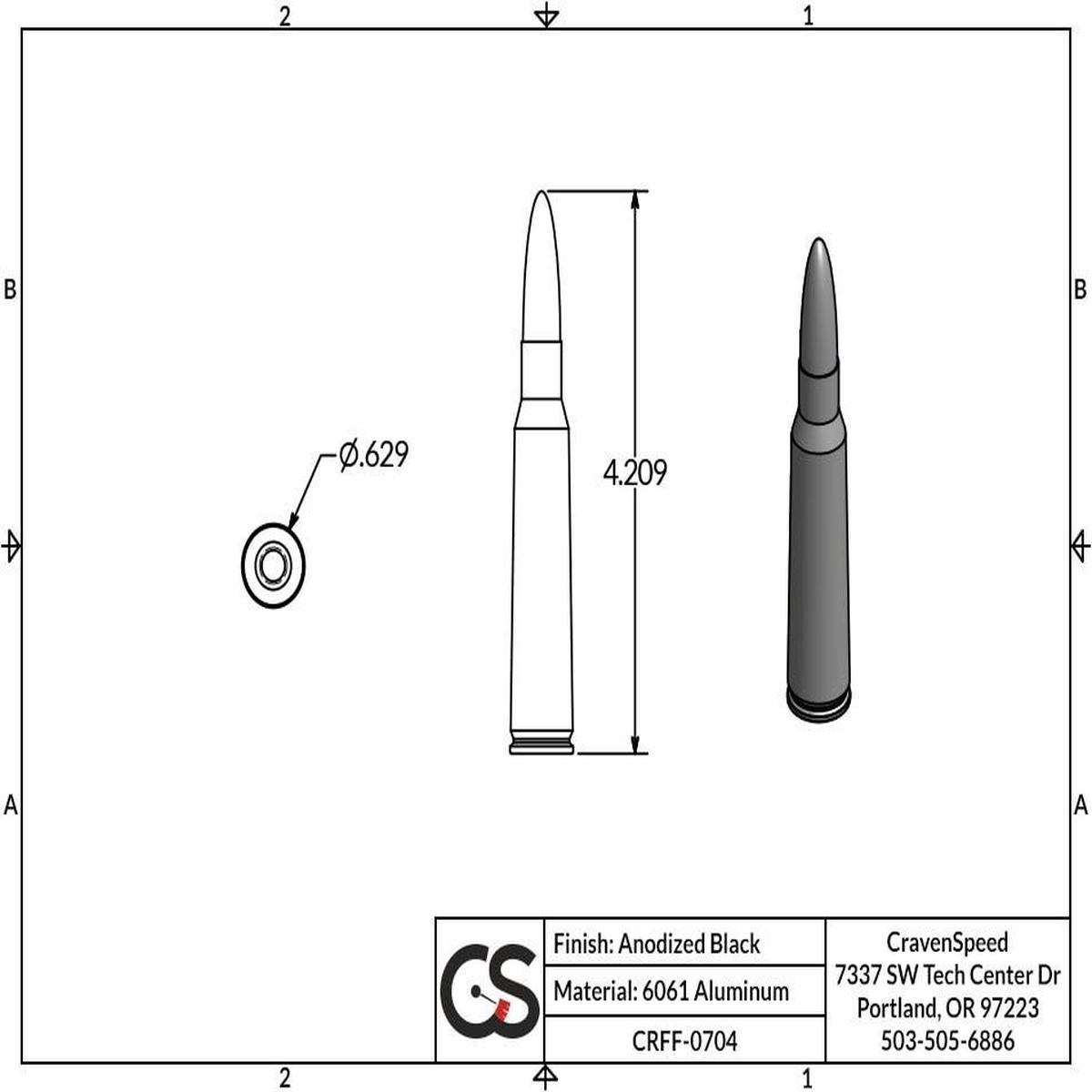 '07-23 GMC 1500 Bullet Style Stubby Antenna