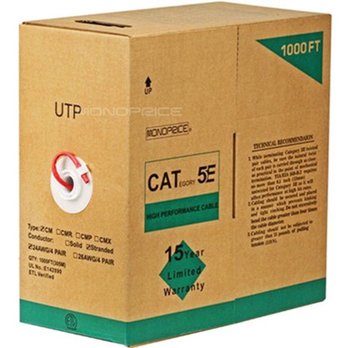 Monoprice Cat. 5e UTP Network Cable - 889
