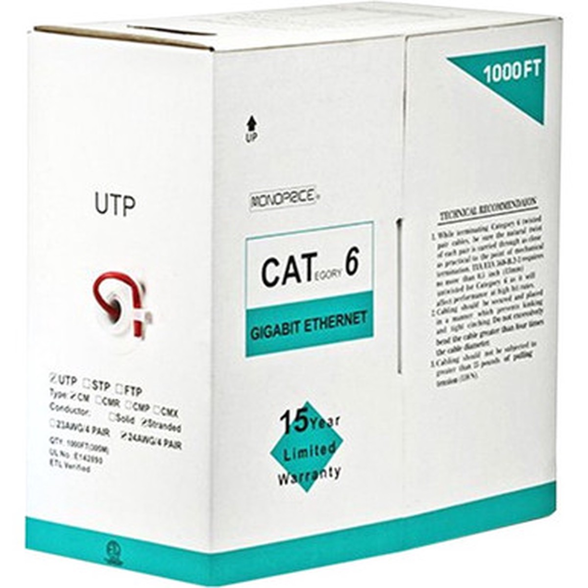 Monoprice Cat. 6 UTP Network Cable - 2271