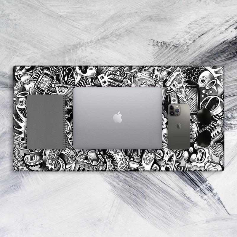 Grey Abstract Tech Mat