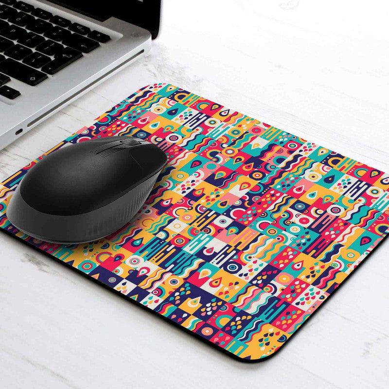 Pattern & Drops Mouse Pad