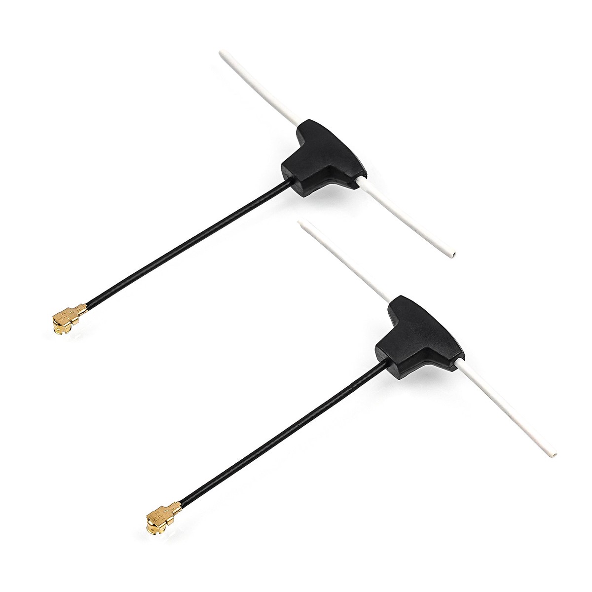 BETAFPV Dipole T Antenna U.FL 2dBi for 2.4G/915MHz/868MHz Receivers, 46mm/80mm Coax
