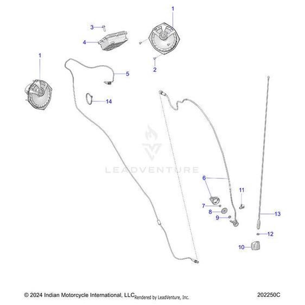 Am/Fm Antenna Harness by Indian