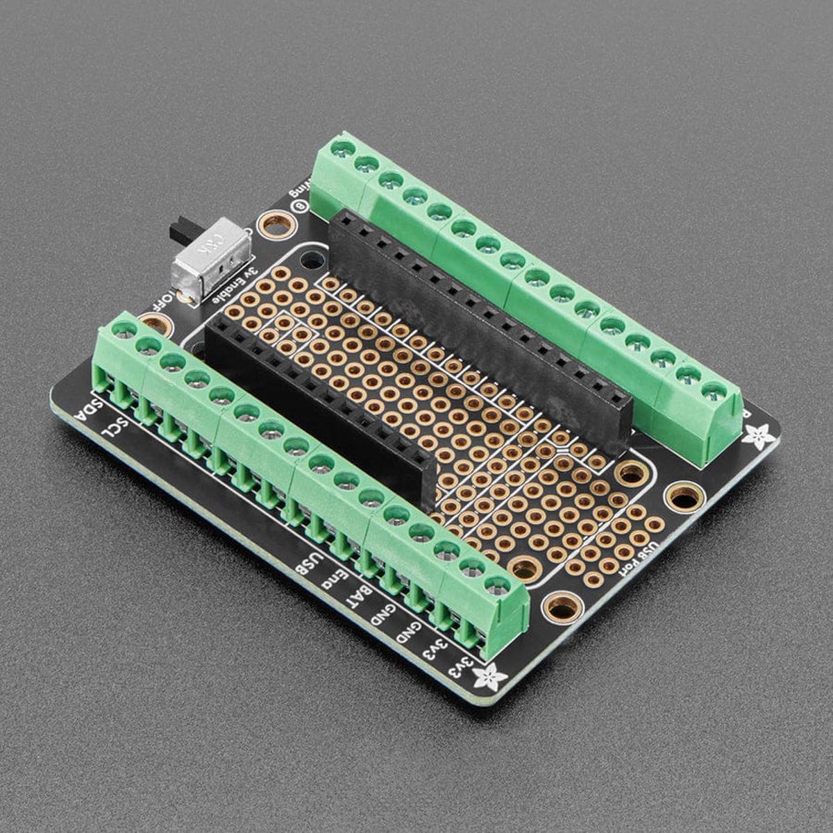 Assembled Terminal Block Breakout FeatherWing