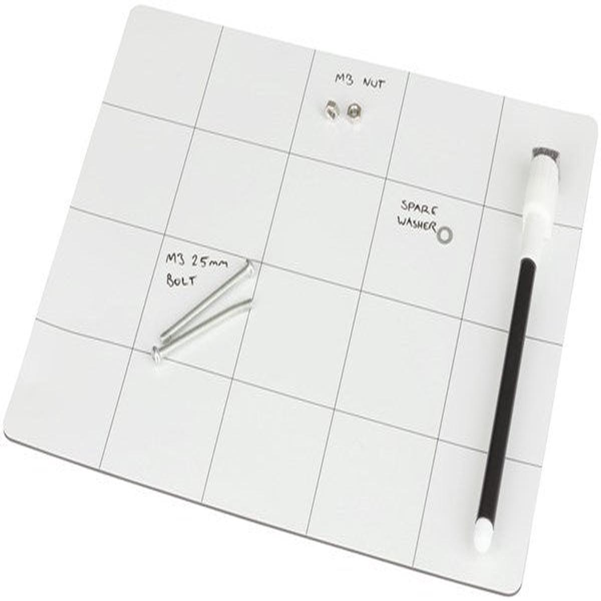 Rectangular Shape 8 x 10 inch Magnetic Work Mat and White Board