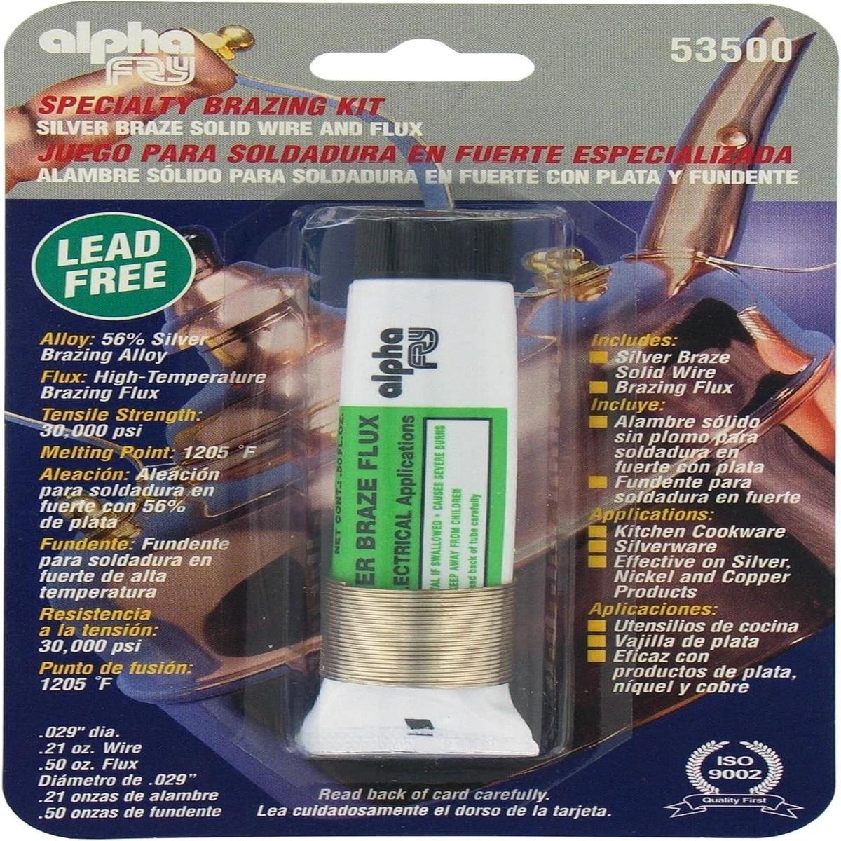 Alpha Fry Silver BRAZE Solid Wire KIT AM53500